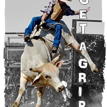 Artwork thumbnail, BULL RIDER, RODEO ART by Barbara Jean Photo Art And Design