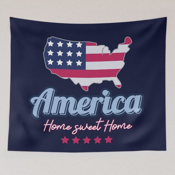 Item preview, USA Home Sweet Home  designed and sold by onzpacesdesign.