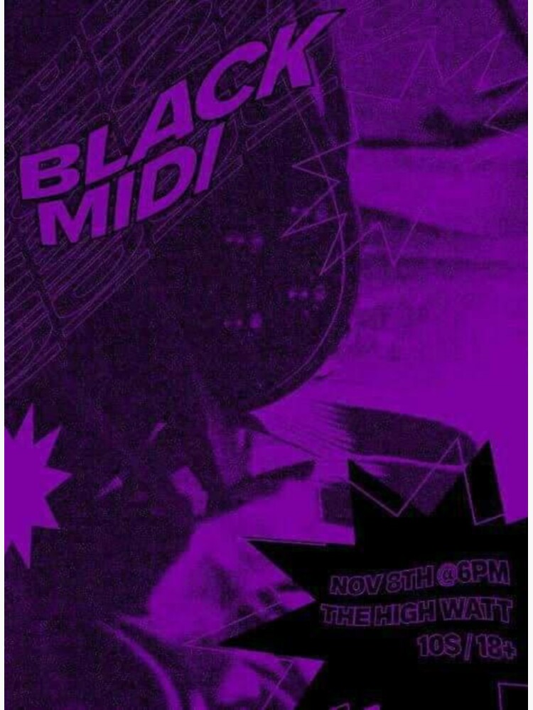 "Black midi" Sticker for Sale by collinsdrawings Redbubble