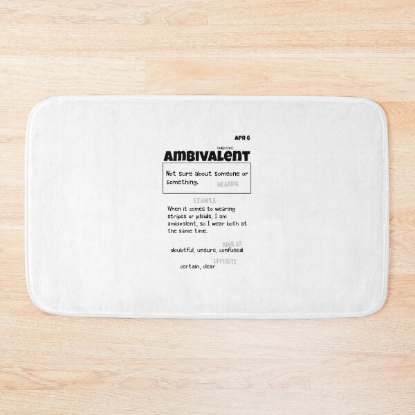 Item preview, April 6 Ambivalent designed and sold by Square Root of Squid.