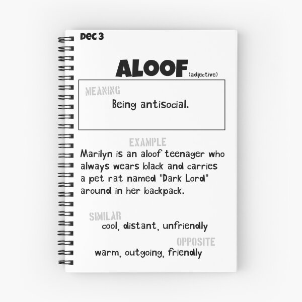 Item preview, December 3 Aloof designed and sold by Square Root of Squid.