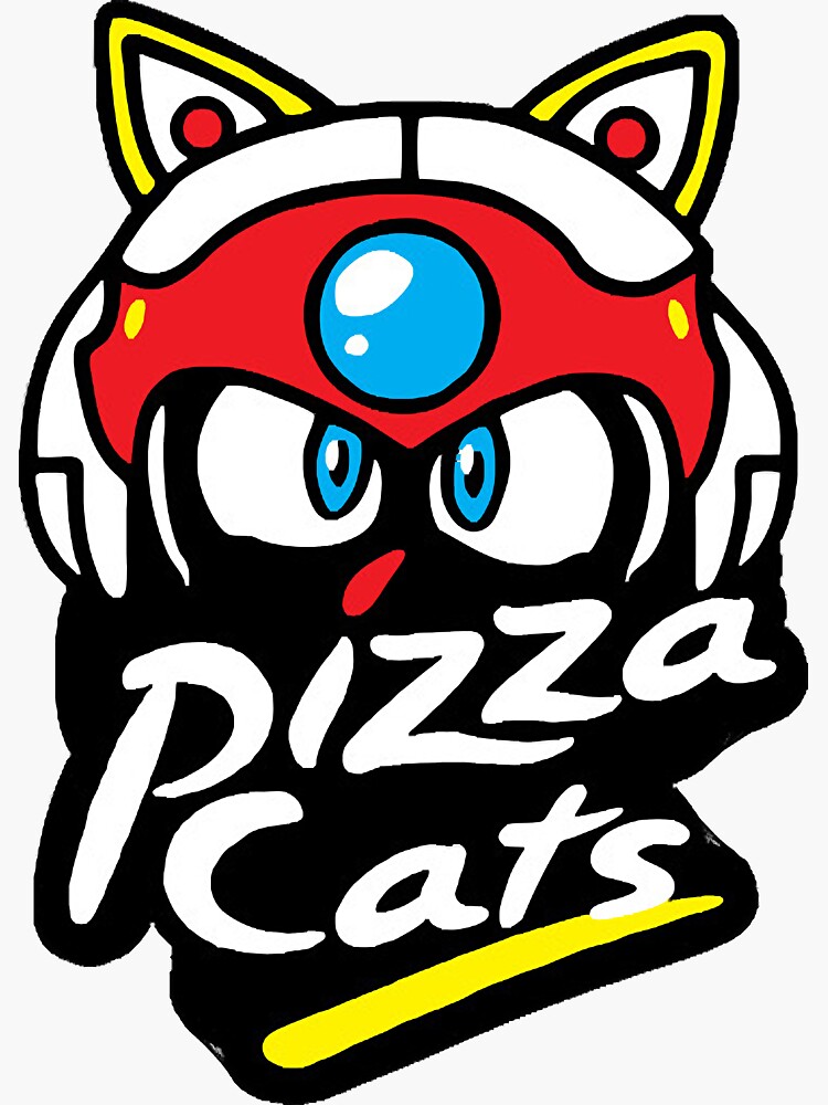 "Pizza Cats" Sticker for Sale by Leilaa115 Redbubble