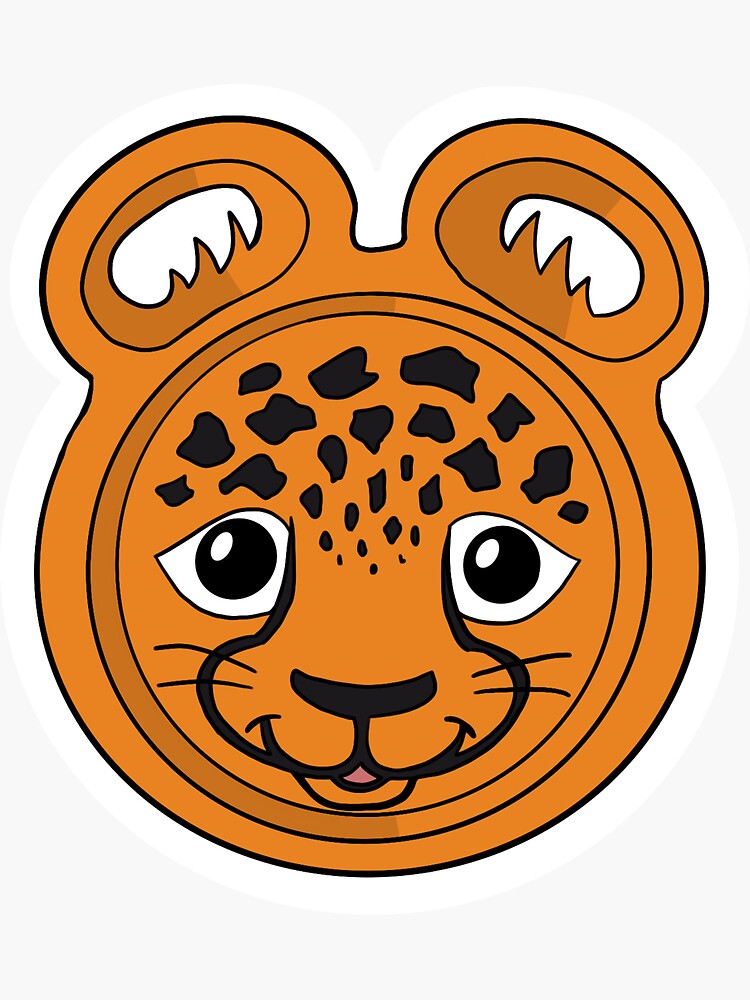 "Zoo Pals Leopard Sticker" Sticker for Sale by MelonCat18 Redbubble