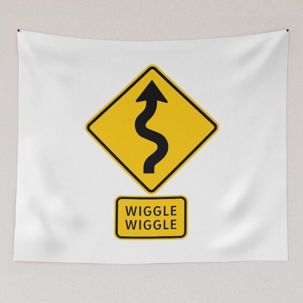Item preview, Winding Road Sign - Wiggle Wiggle designed and sold by Clusterfudge.