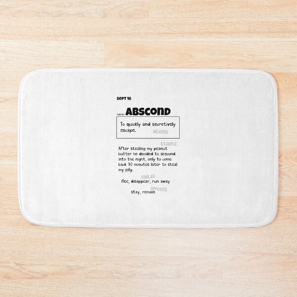 Item preview, September 16 Abscond designed and sold by Square Root of Squid.