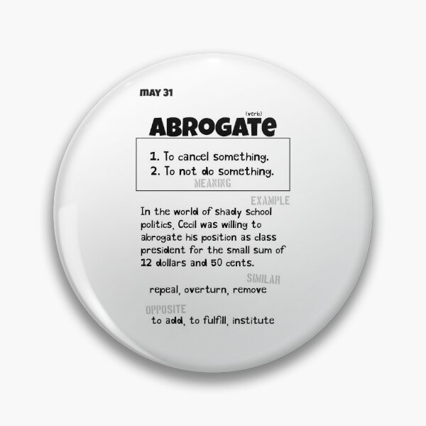Item preview, May 31 Abrogate designed and sold by Square Root of Squid.