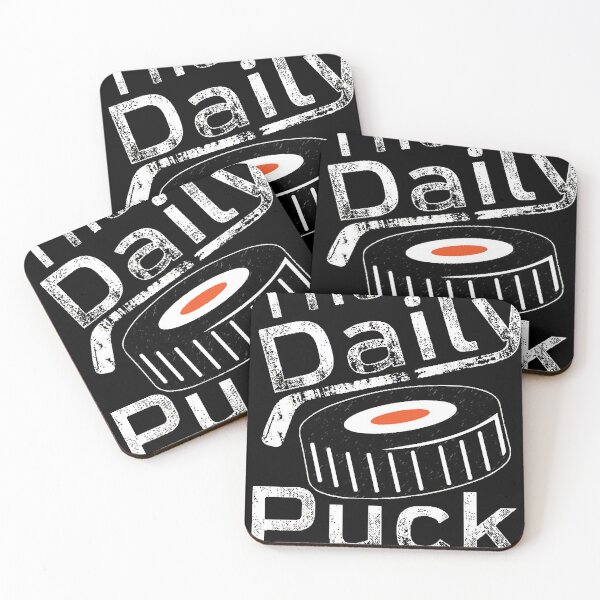 Item preview, White Text  Orange Puck  designed and sold by boreykgasho.