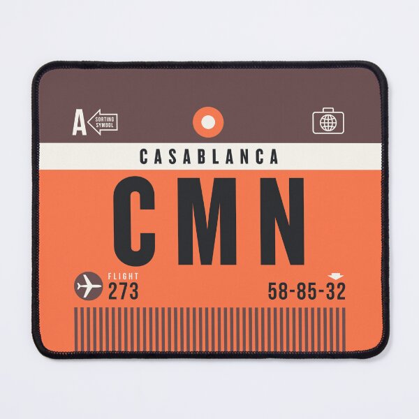 Item preview, Luggage Tag A - CMN Casablanca Morocco designed and sold by VoodooCircus.