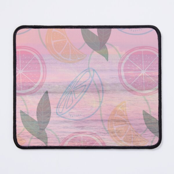 Item preview, pink romantic summer lemon in the sea pattern designed and sold by Beeroclock.