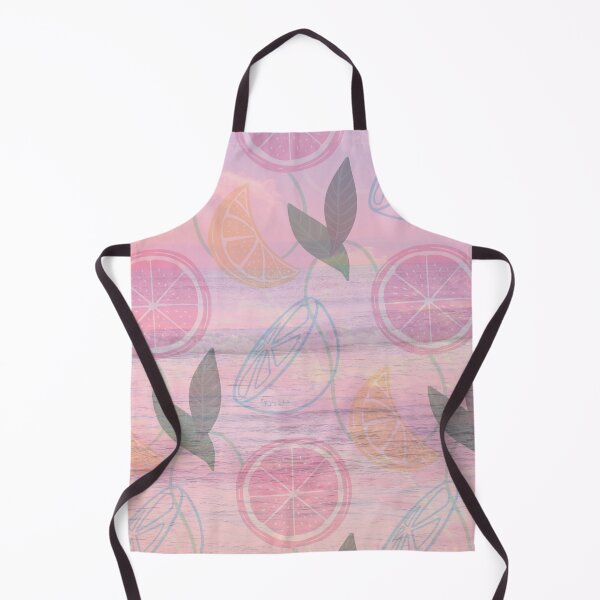Item preview, pink romantic summer lemon in the sea pattern designed and sold by Beeroclock.