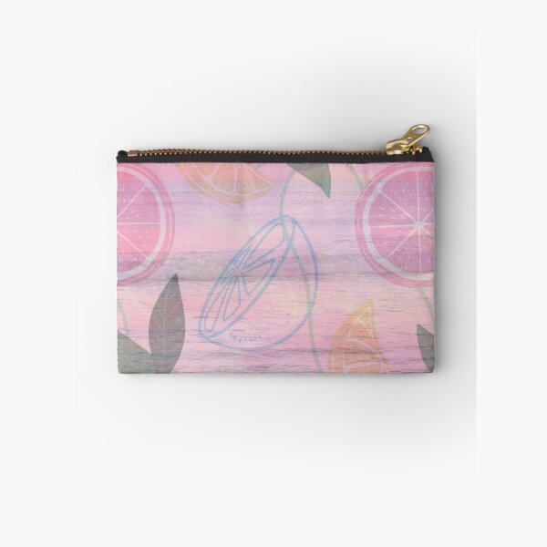 Item preview, pink romantic summer lemon in the sea pattern designed and sold by Beeroclock.