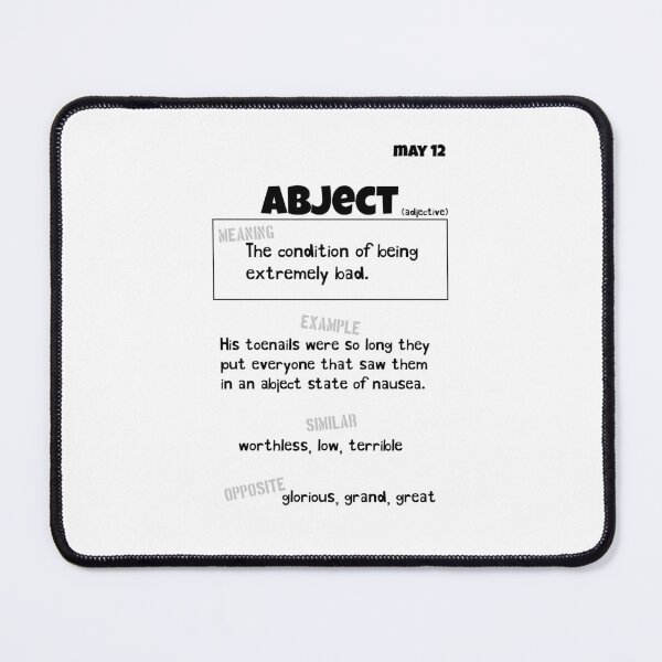 Item preview, May 12 Abject designed and sold by Square Root of Squid.