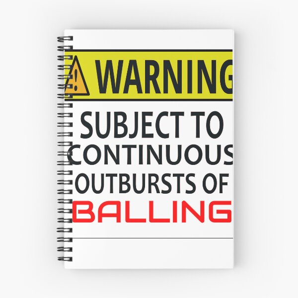 Item preview, WARNING SUBJECT TO CONTINUOUS OUTBURSTS OF BALLING designed and sold by AVOGATO KITTY KAT  CAT.