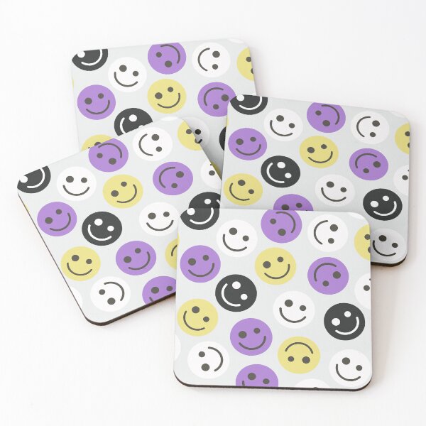 Item preview, Nonbinary Happy Faces designed and sold by gray-cat.