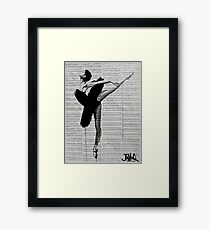 the black tutu Framed Print