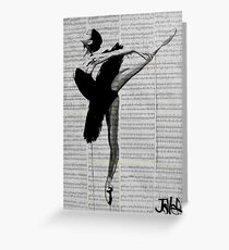 the black tutu Greeting Card