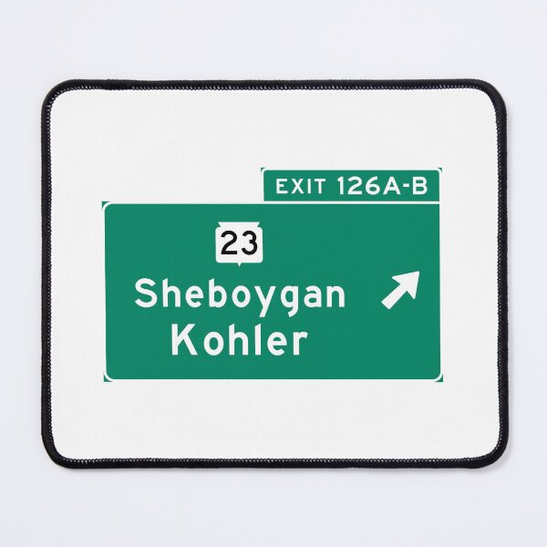 Item preview, Sheboygan Kohler I-43 Exit Sign designed and sold by minimalmoviedesigns.