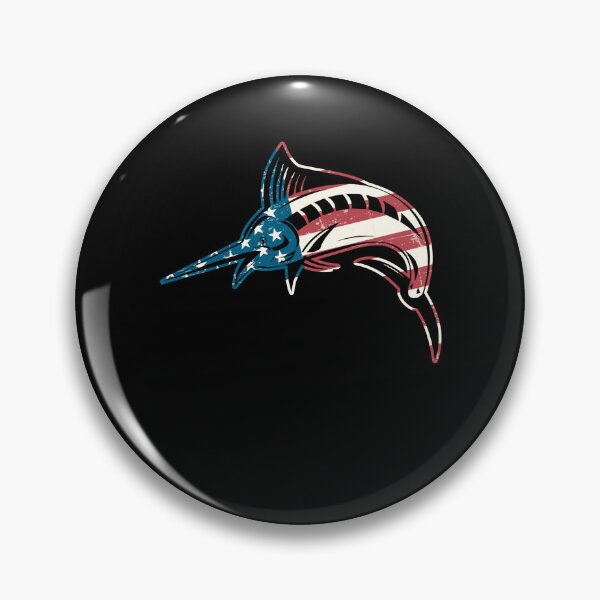 Item preview, Retro Vintage American Flag Marlin designed and sold by UnknownArtistt.