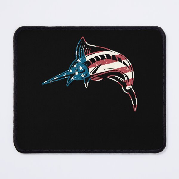 Artikelvorschau, Retro Vintager Speerfisch der amerikanischen Flagge entworfen und verkauft von UnknownArtistt.