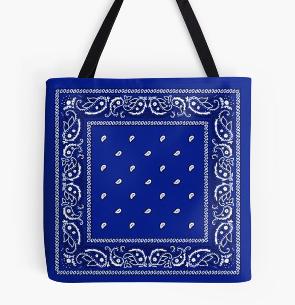 Red white blue and black bandana  Tote Bag for Sale by Albert