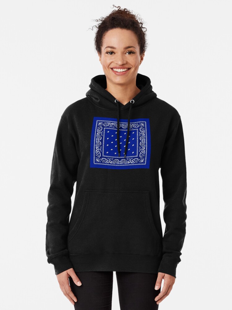 Blue hotsell bandana hoodie