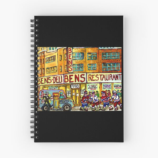 Item preview, Ben's Delicatessen Vanished Montreal Winter Street Hockey Scene Classic T-Shirt designed and sold by monica45je.
