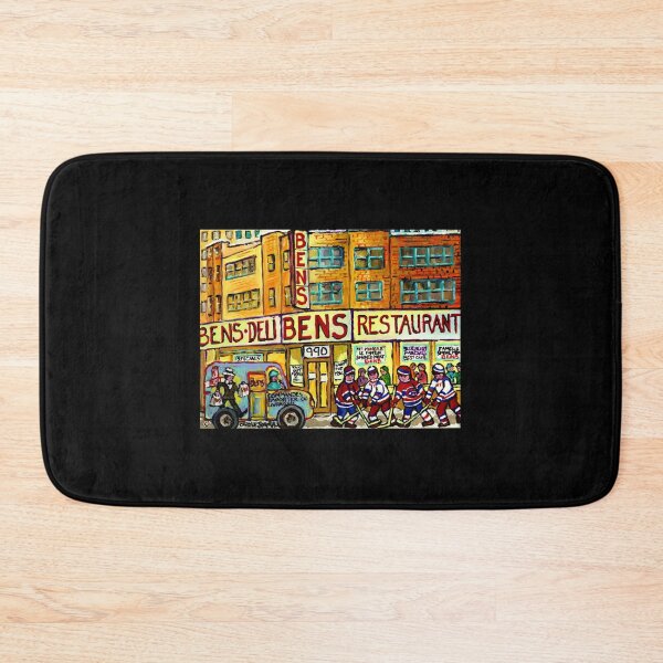 Item preview, Ben's Delicatessen Vanished Montreal Winter Street Hockey Scene Classic T-Shirt designed and sold by monica45je.