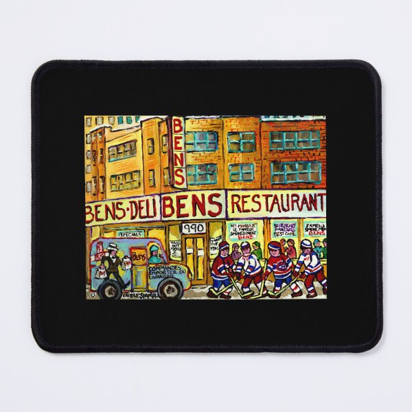 Item preview, Ben's Delicatessen Vanished Montreal Winter Street Hockey Scene Classic T-Shirt designed and sold by monica45je.