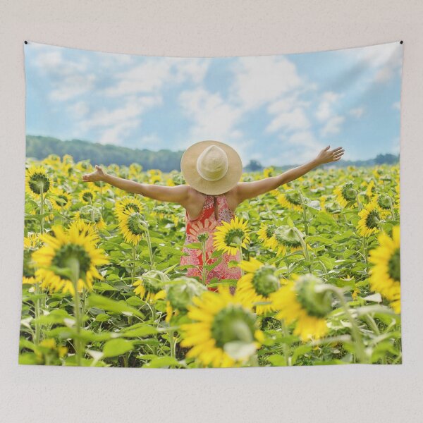 Item preview, Sunflower Field Experiencing the Joy of Nature and Life designed and sold by Rozlar.