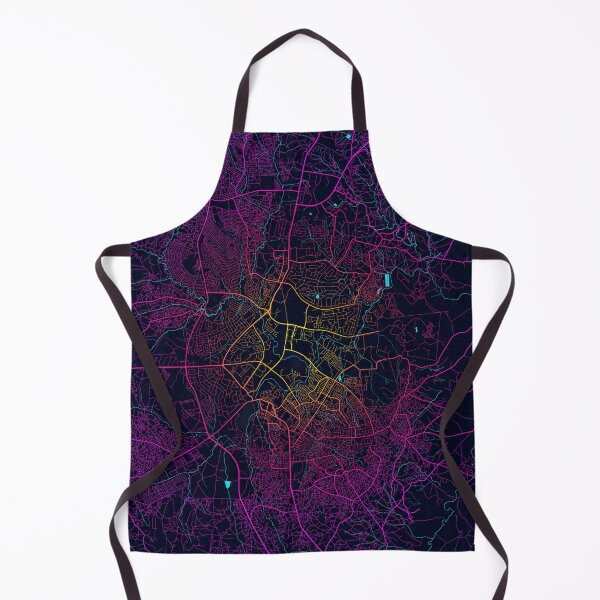 Item preview, Lilongwe City Map Malawi - Neon designed and sold by deMAP.