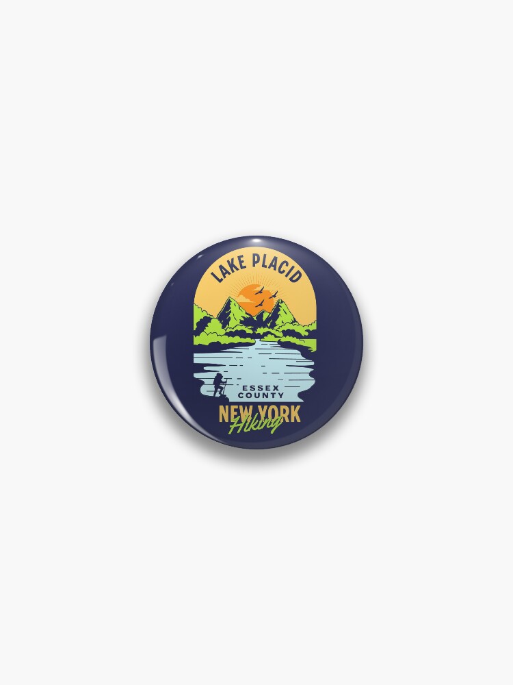 "Lake Placid New York" Pin for Sale by frigamribe88 Redbubble