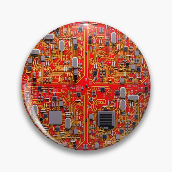 Item preview, Computer Circuit Board Technology Gamer Data IT Pattern Red designed and sold by GrandeDuc.