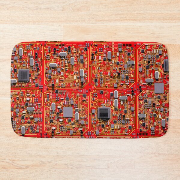 Item preview, Computer Circuit Board Technology Gamer Data IT Pattern Red designed and sold by GrandeDuc.