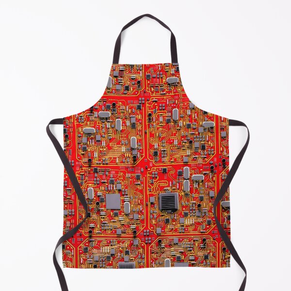 Item preview, Computer Circuit Board Technology Gamer Data IT Pattern Red designed and sold by GrandeDuc.