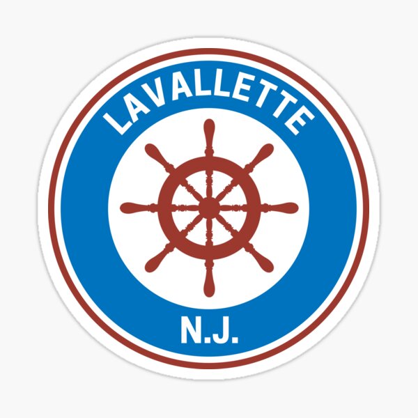 "Vintage Lavallette New Jersey" Sticker by fearcity Redbubble