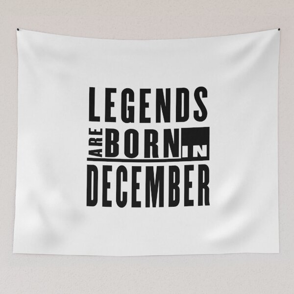 Item preview, Legends Are Born in December - T-Shirt designed and sold by GeeklyShirts.