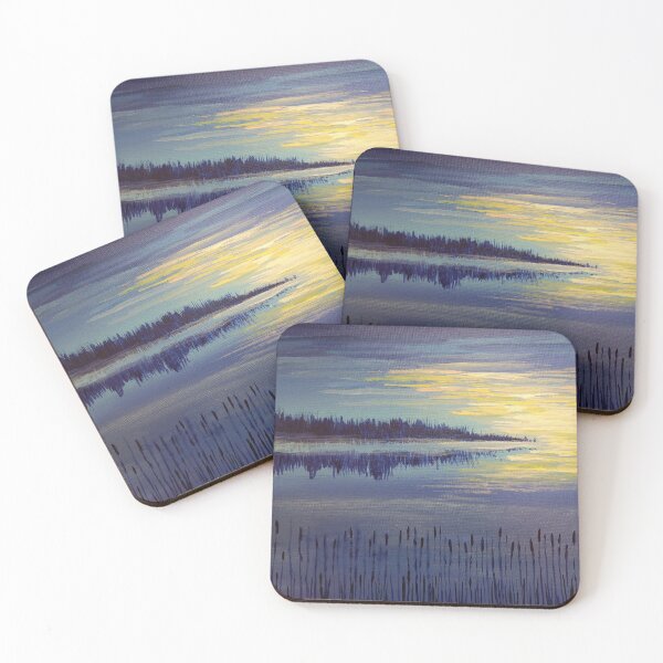 Item preview, Misty Lake at Dawn  designed and sold by LinaPark-Art.