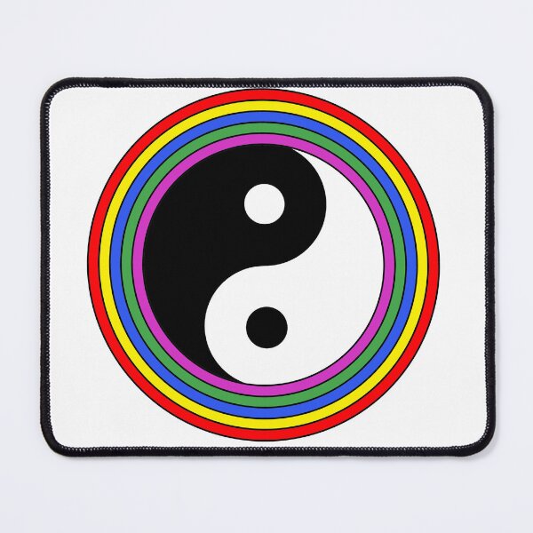 Item preview, Yin Yang Rainbow Feng Shui Ying Yang Zen Taijitu Buddhism designed and sold by Minnesnowta.