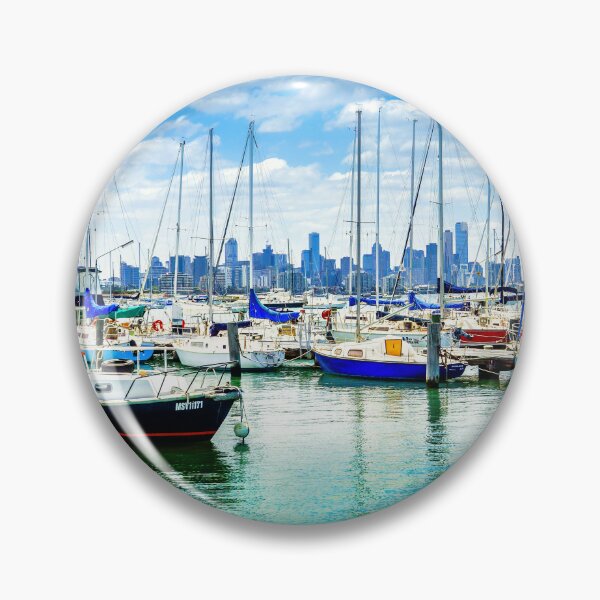 Artikelvorschau, Skyline von Melbourne aus Williamstown entworfen und verkauft von Steven Jodoin.