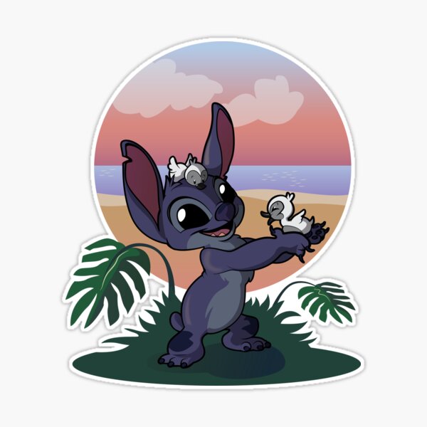 Stitch in Cape Sticker for Sale by meganrose577