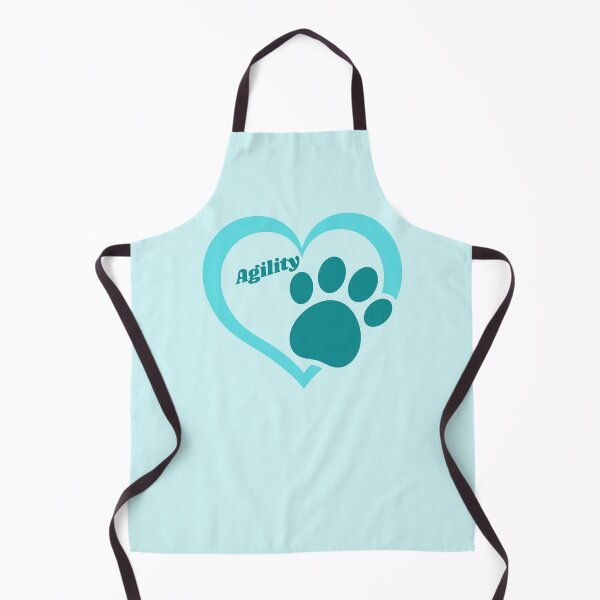 Item preview, Agility in a turquoise heart with a paw designed and sold by PausePapote.