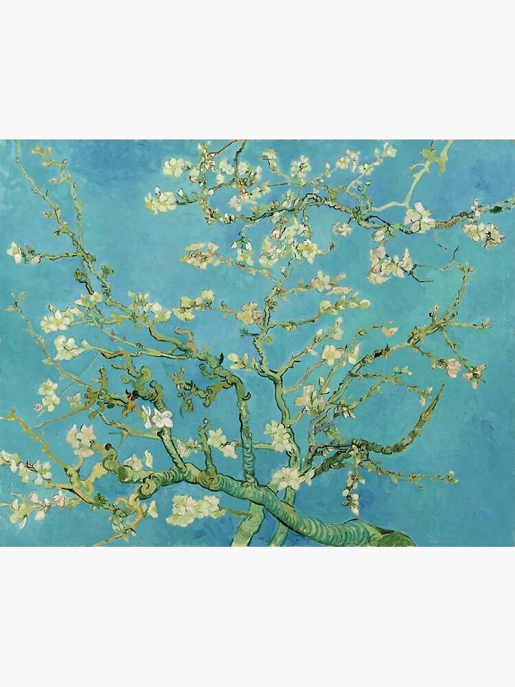 Almond Blossoms 1890 by Vincent van Gogh Sticker by Art Anthology - Pixels