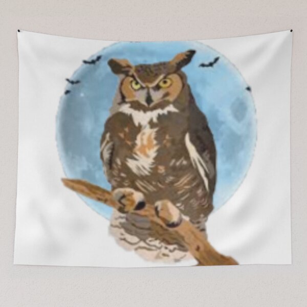 Item preview, Owl and Moon designed and sold by AllandEveryone.