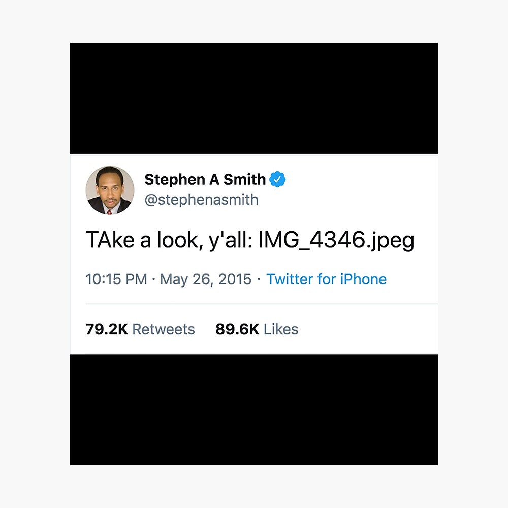 Stephen A Smith Poster for Sale by SydTheSquid12