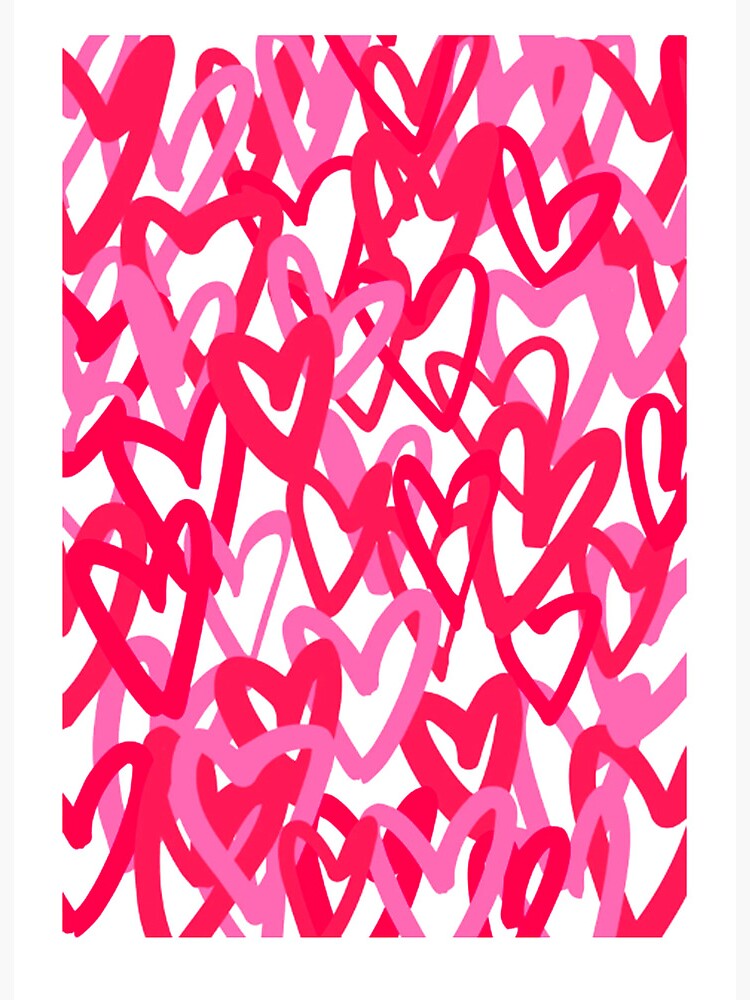 Preppy paintings Pink Art Board Print