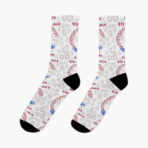 Item preview, Happy 4th of July with stars and eagle designed and sold by Becky Hunter.