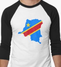 Flag of the Democratic Republic of Congo Men's Baseball ¾ T-Shirt