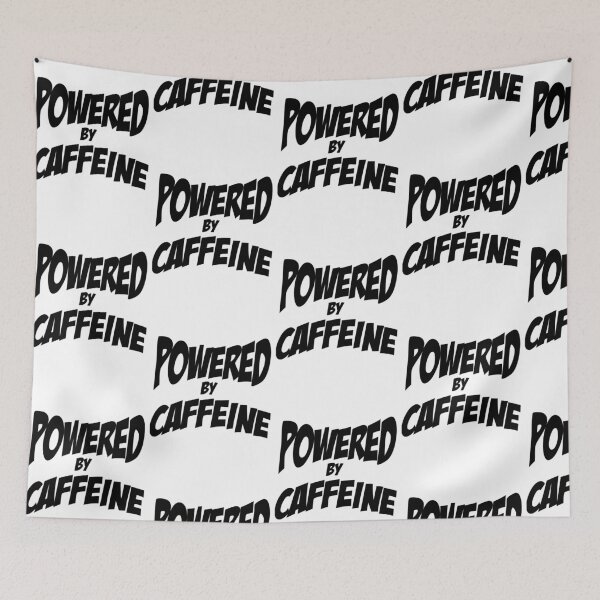 Artikelvorschau, Powered by caffeine entworfen und verkauft von nektarinchen.