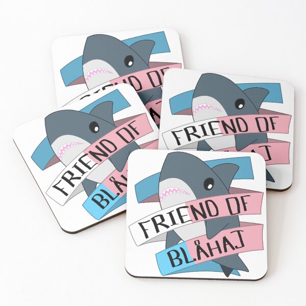 Item preview, Friend of Blahaj - Trans Banner designed and sold by TalenLee.