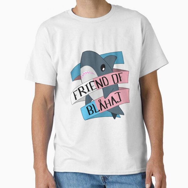 Item preview, Friend of Blahaj - Trans Banner designed and sold by TalenLee.
